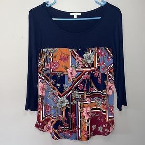 Ava James 3/4 Sleeve Top